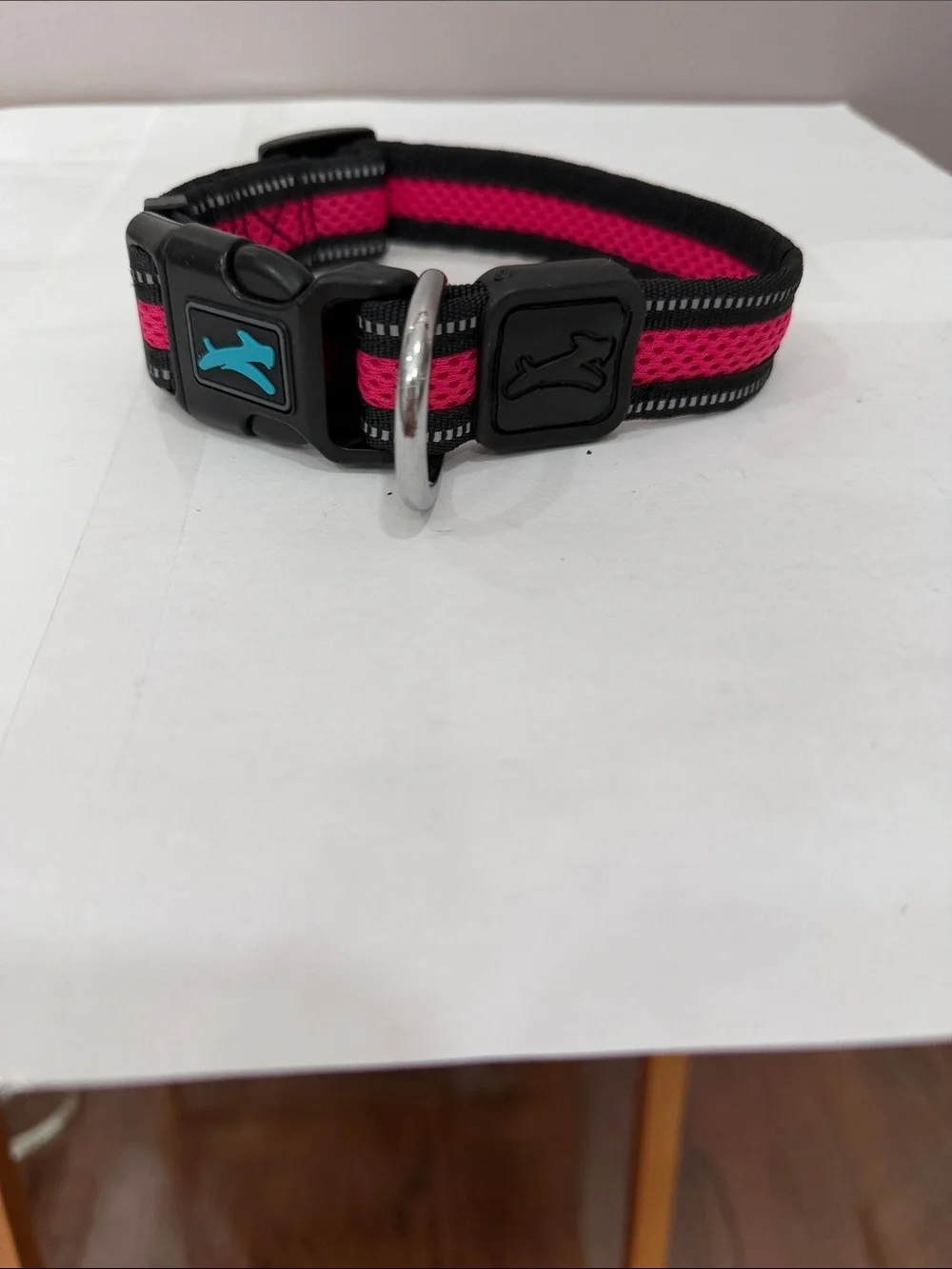Small Pink and Black Dog Collar